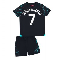 Dres Manchester City Joao Cancelo #7 Rezervni za djecu 2023-24 Kratak Rukav (+ kratke hlače)